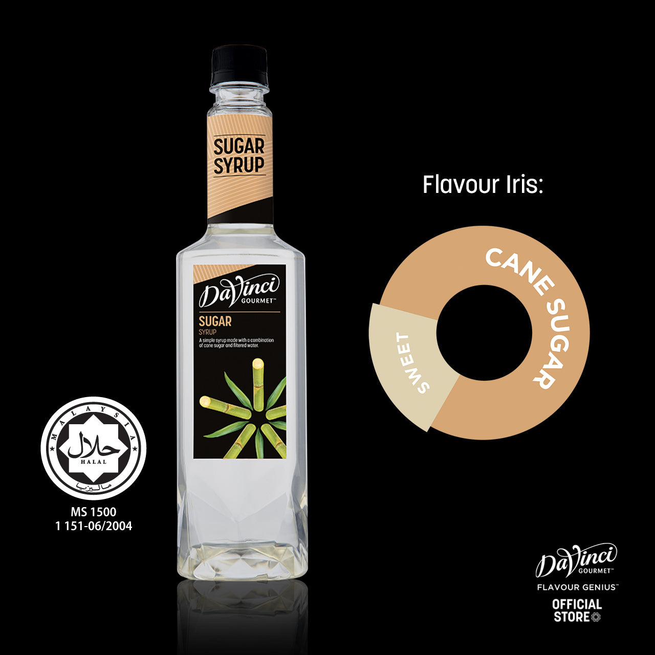 DVG DaVinci Gourmet Flavour Sugar Syrup - 750ml