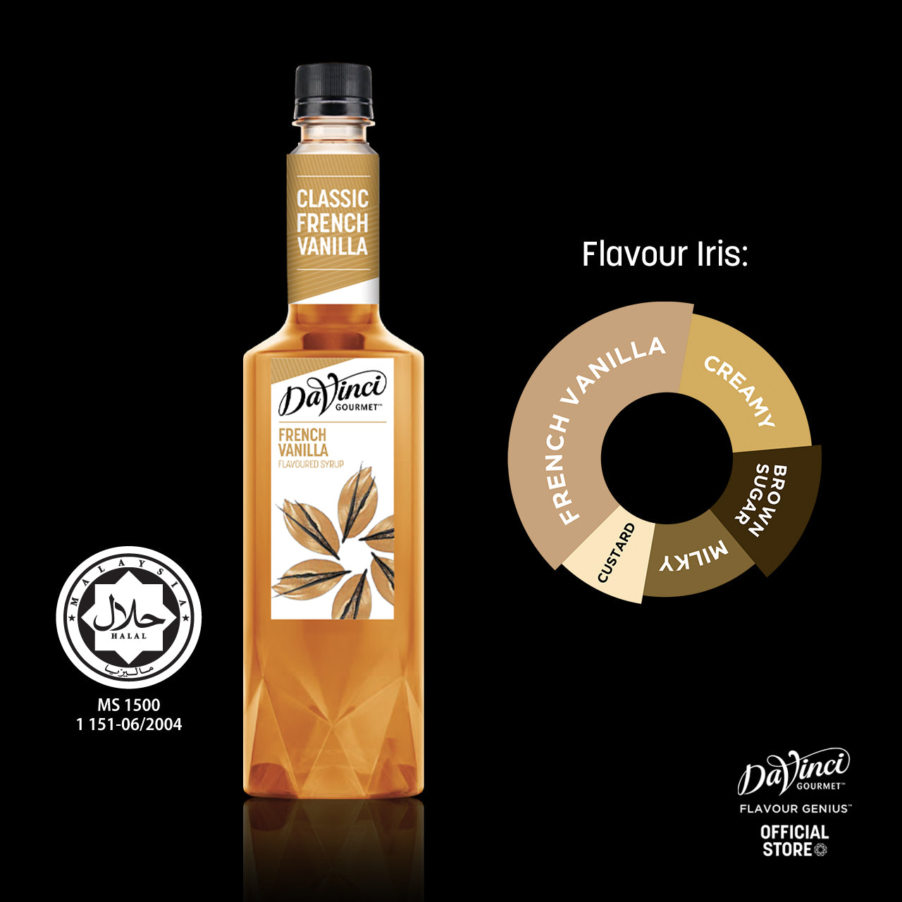 DVG DaVinci Gourmet French Vanilla Flavoured Syrup - 750ml