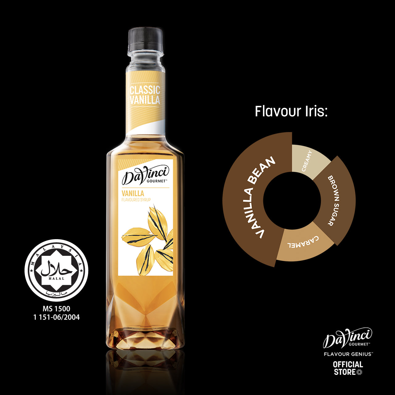 DVG DaVinci Gourmet Vanilla Flavour Syrup - 750ml