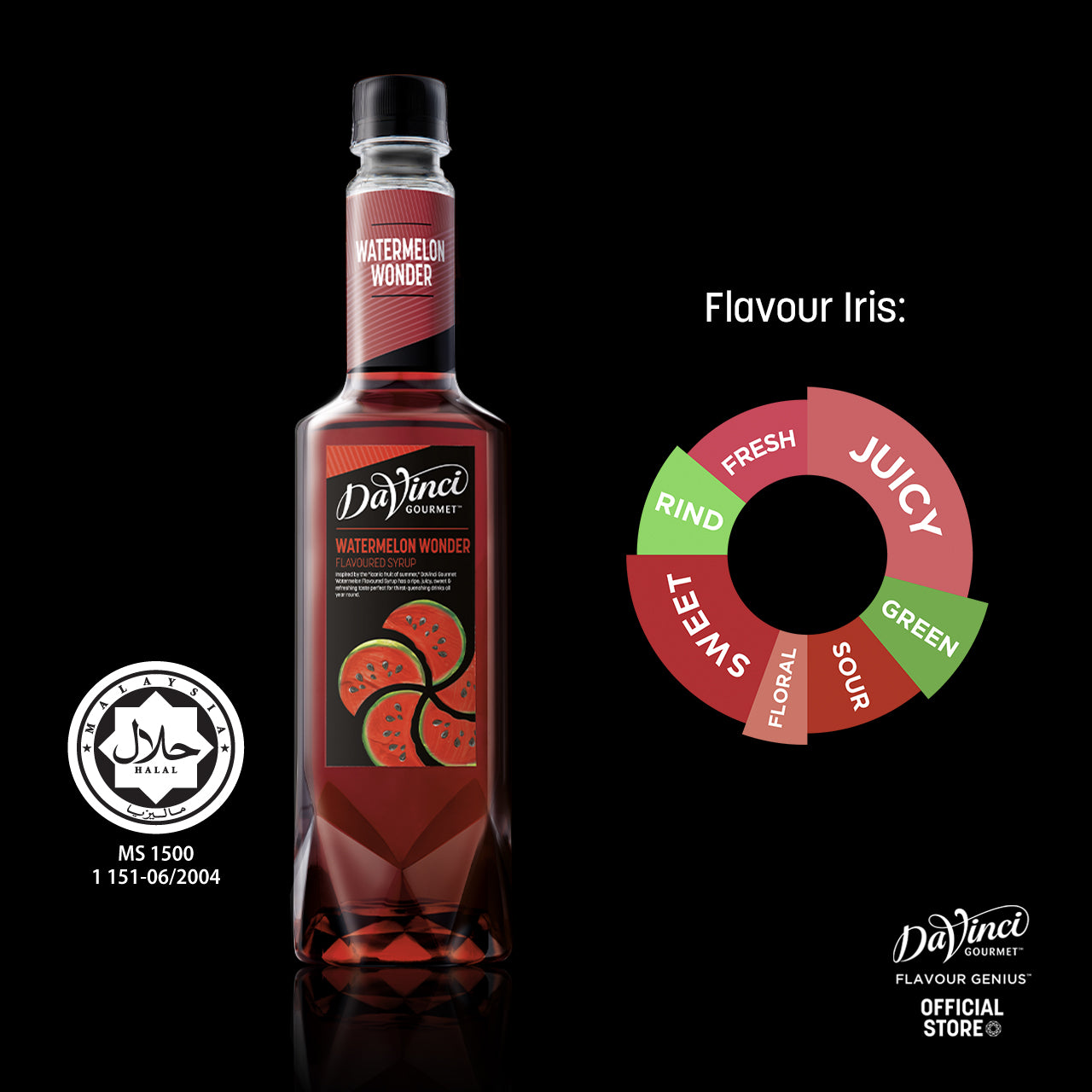 DVG DaVinci Gourmet Watermelon Wonder Flavoured Syrup - 750ml