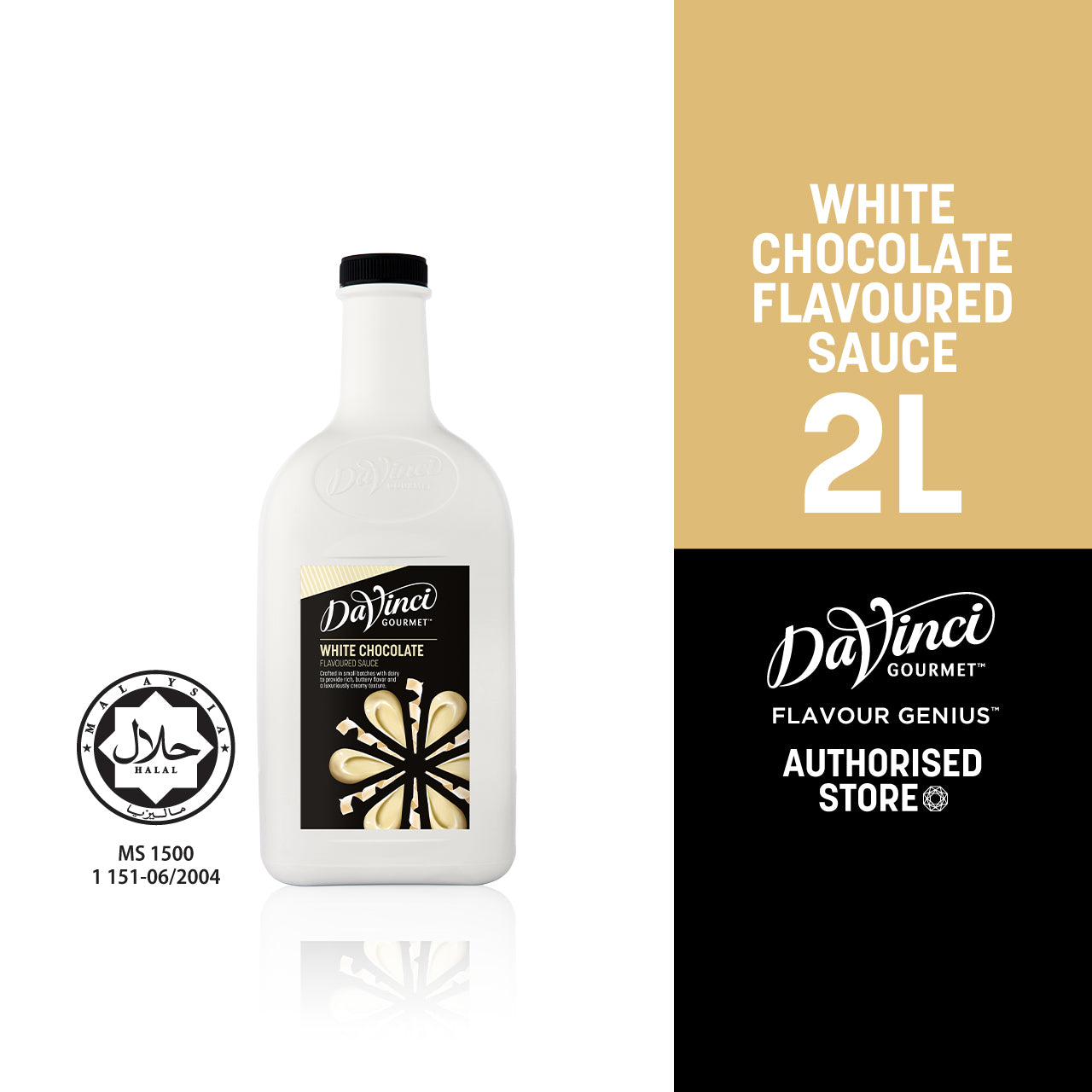 DVG DaVinci Gourmet White Chocolate Flavoured Sauce - 2L