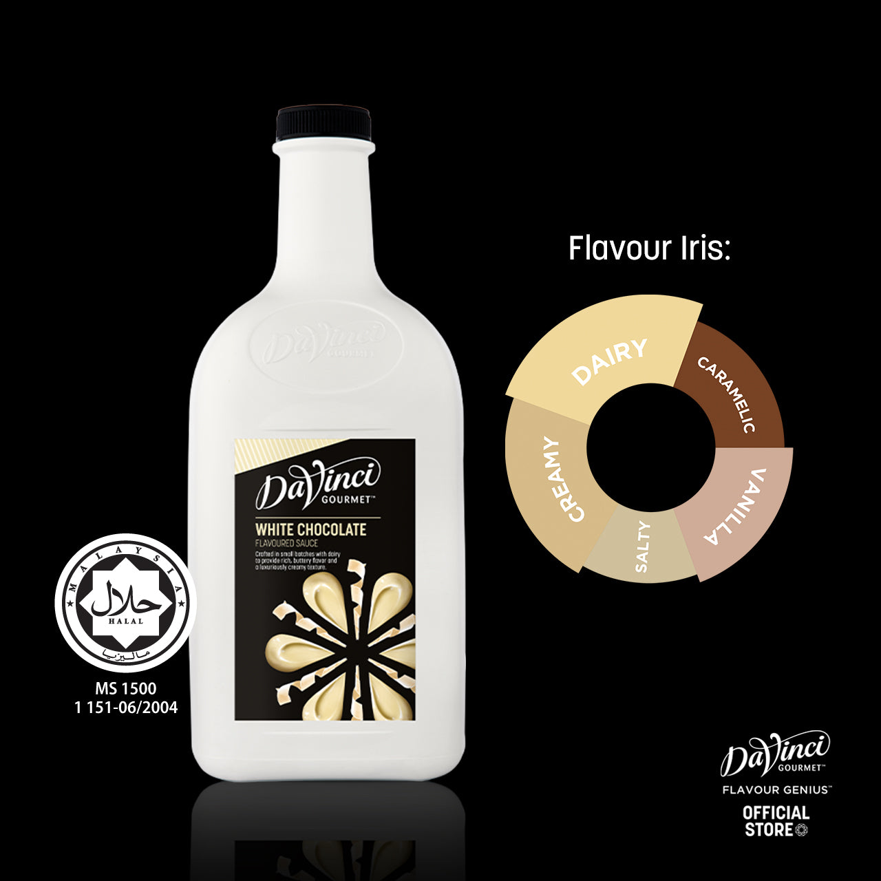 DVG DaVinci Gourmet White Chocolate Flavoured Sauce - 2L