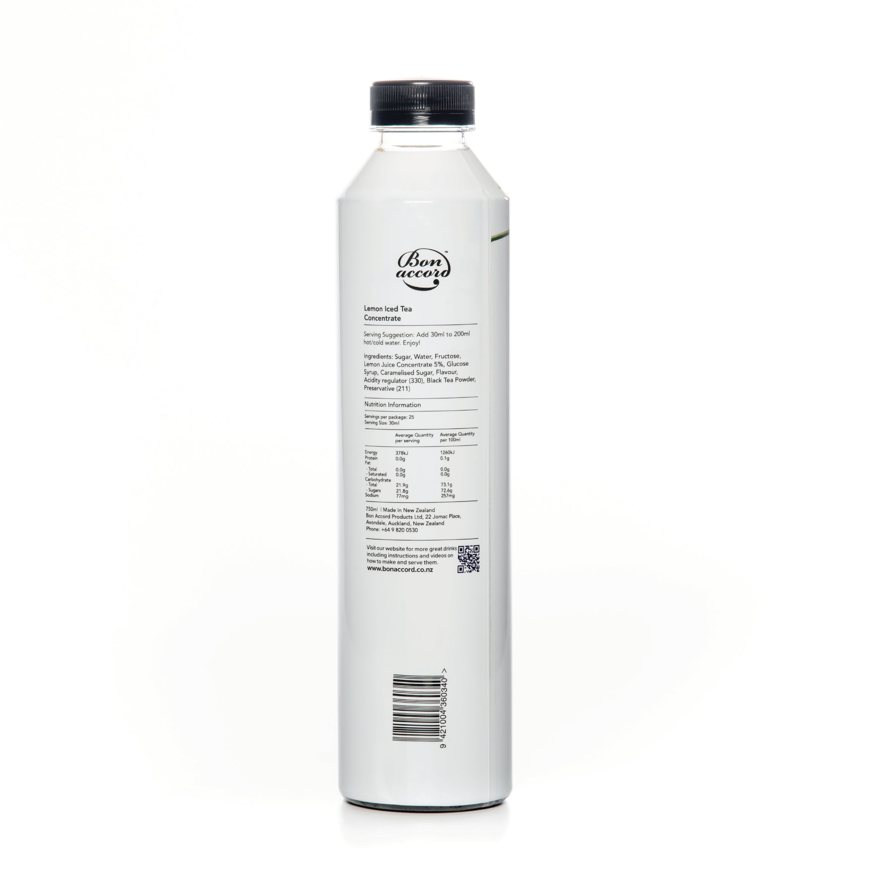 Bon Accord Lemon Iced Tea Concentrate 750ml Bon Accord