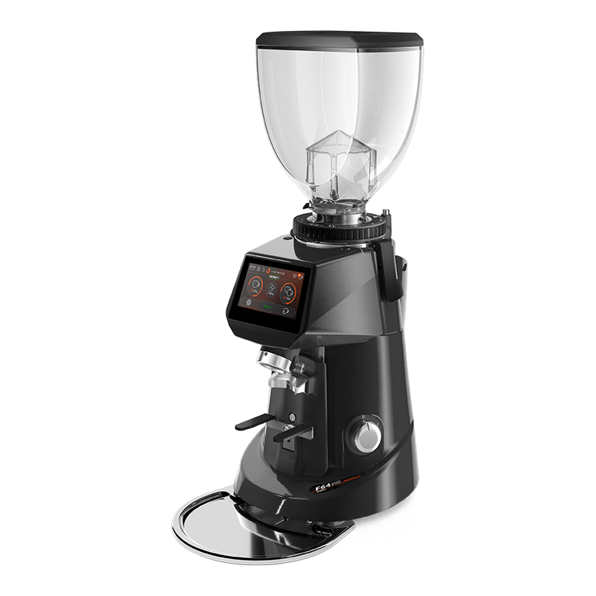 Fiorenzato F64 EVO PRO ADAPT coffee grinder in Glossy Black