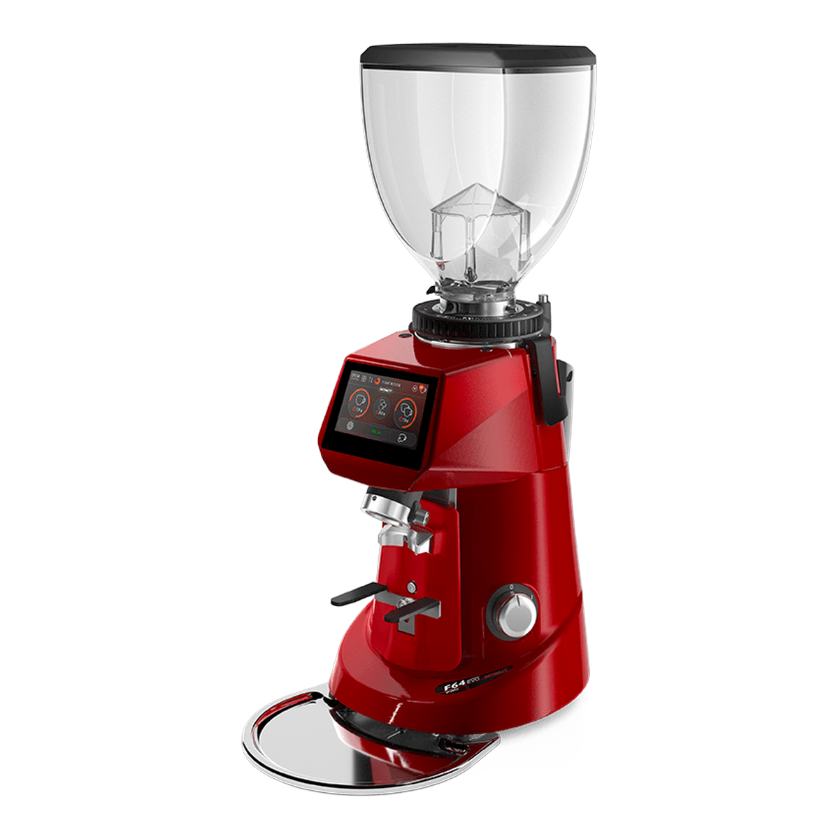 Fiorenzato F64 EVO PRO ADAPT coffee grinder in Glossy Red