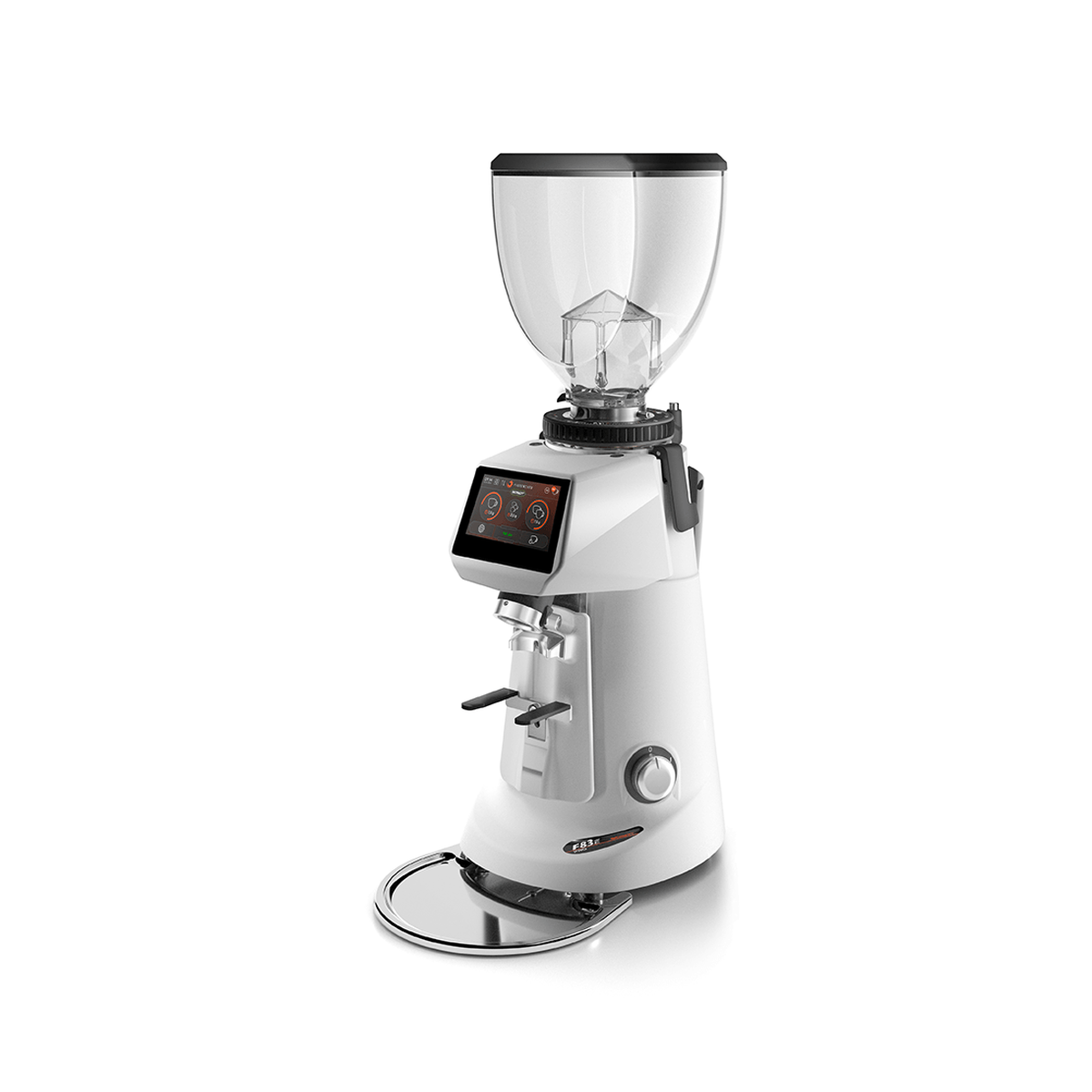 Fiorenzato F83 E PRO ADAPT coffee grinder in Arctic White