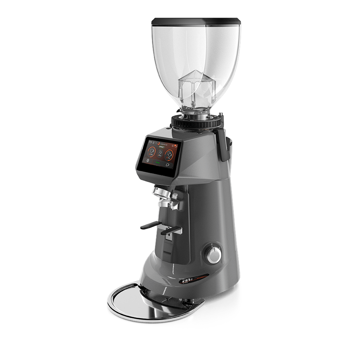Fiorenzato F83 E PRO ADAPT coffee grinder in Classic Grey