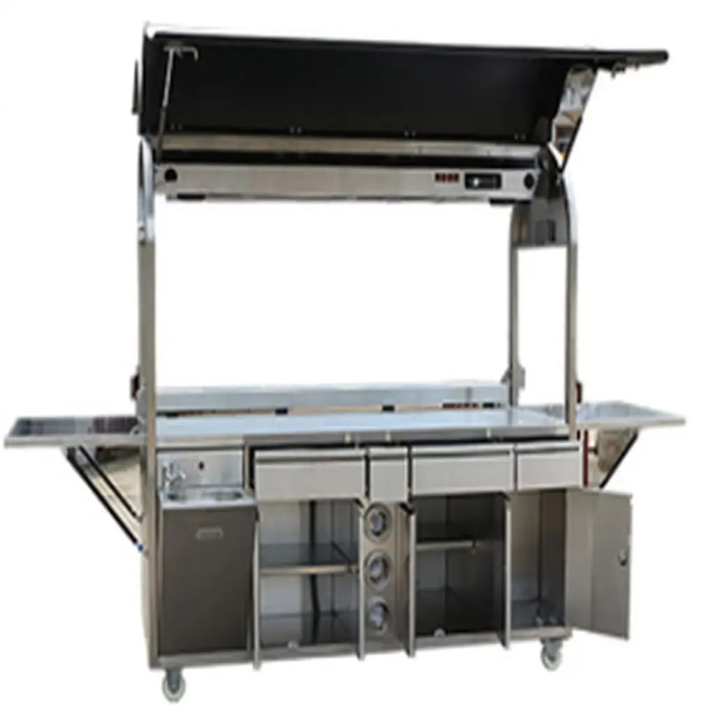 Precision Large Lockable Coffee Cart Barista Equip Australia
