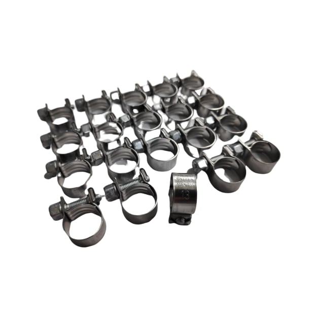 Perfect Moose Hose Clamp with Screw 13mm (for steam pipe) (set of 20pcs) - 10639 - Barista Equip Australia