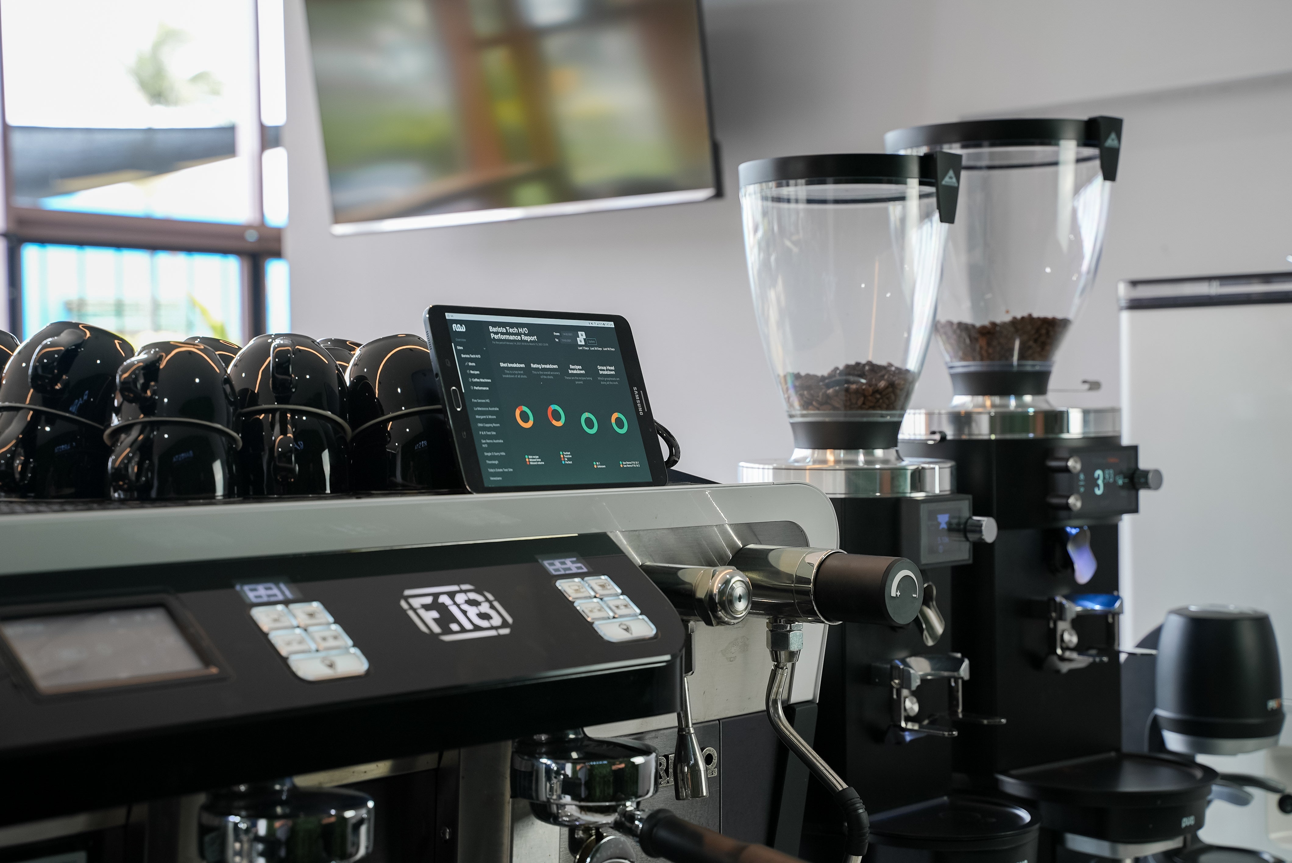 Flow Coffee Device In Coffee Shop