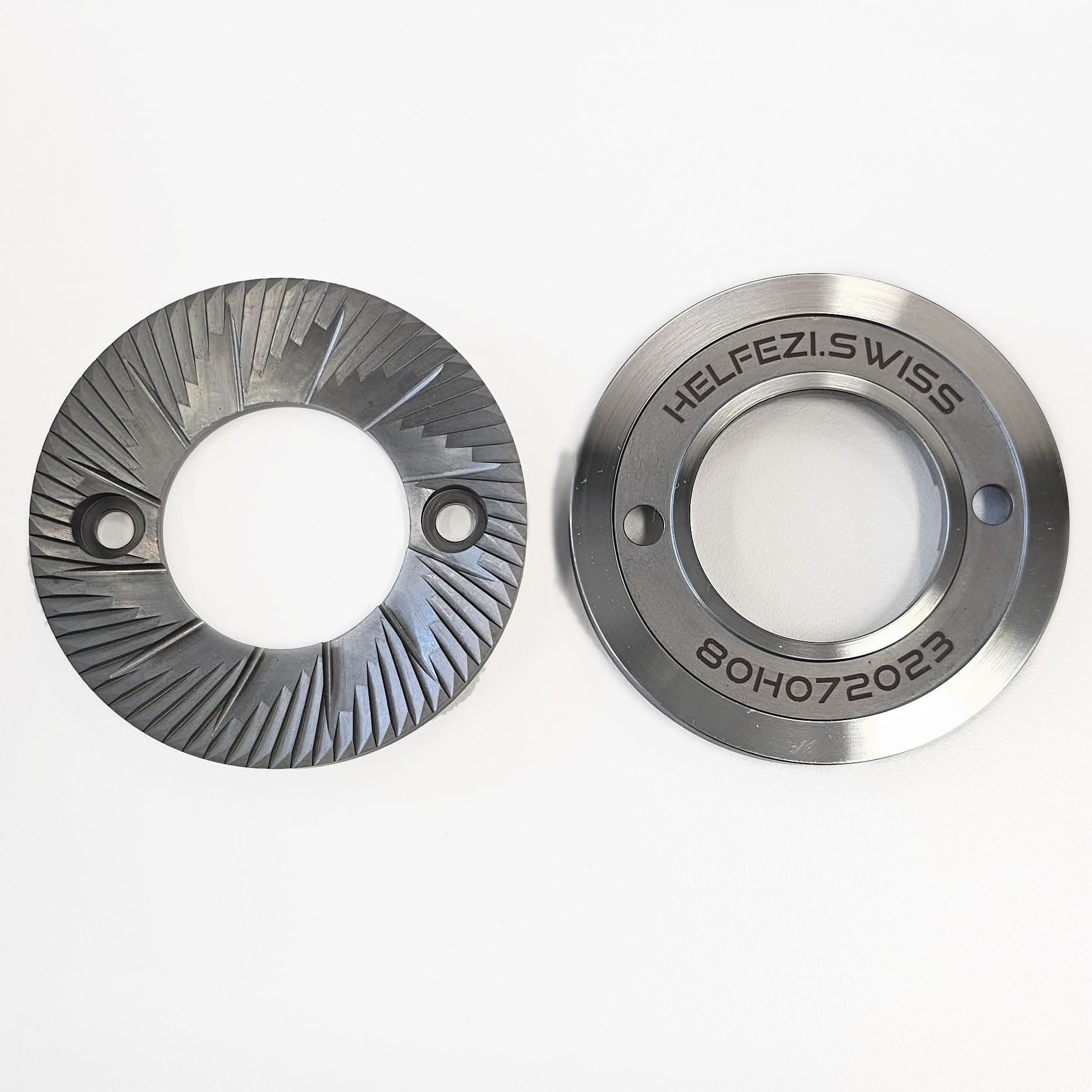 Helfezi 80mm Steel Burrs Ultra Precise Geometry For Mahlkonig E80S And 804/807 Grinders