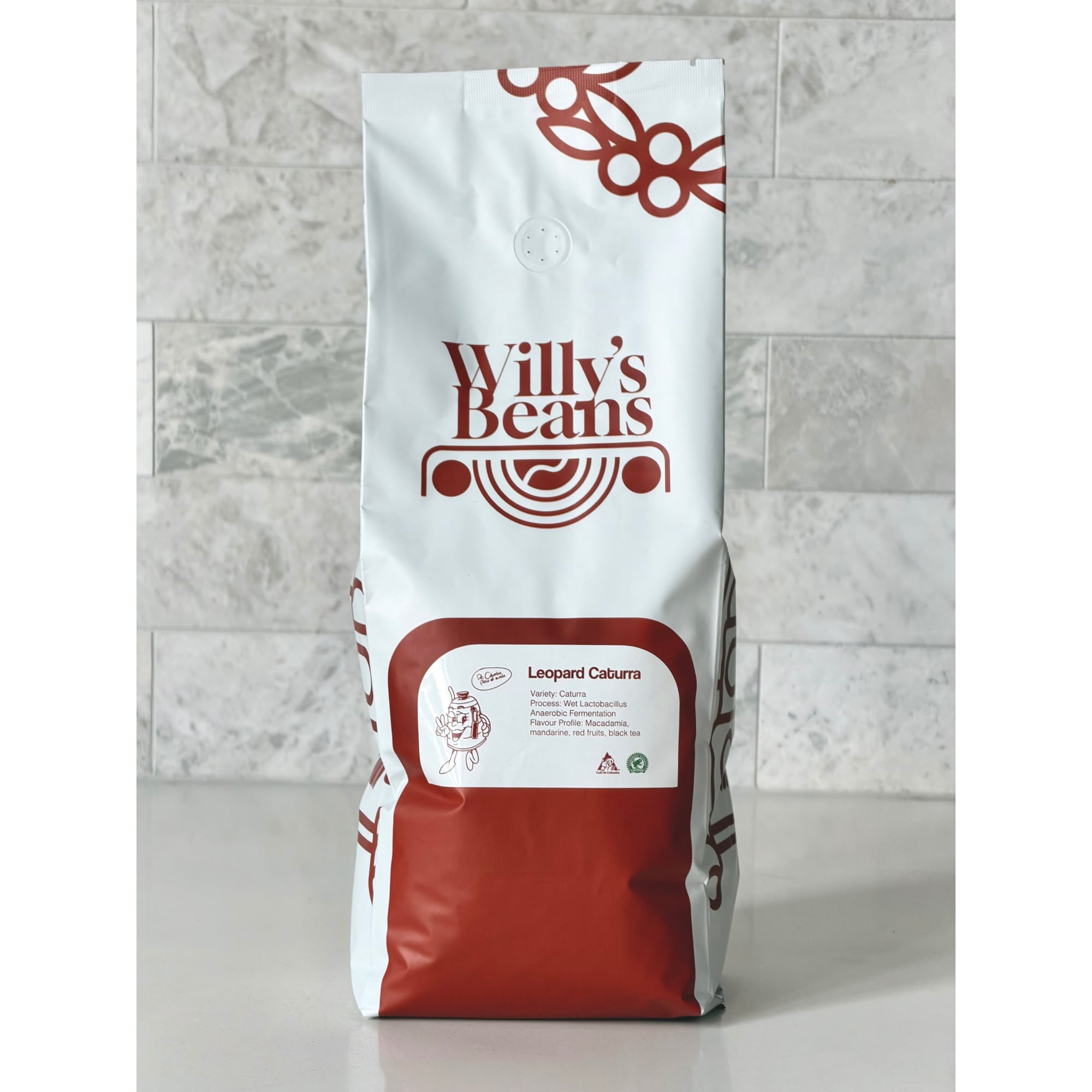 Coffee Beans 1kg Single Origin Leopard Caturra - Willys Beans Willy's Beans