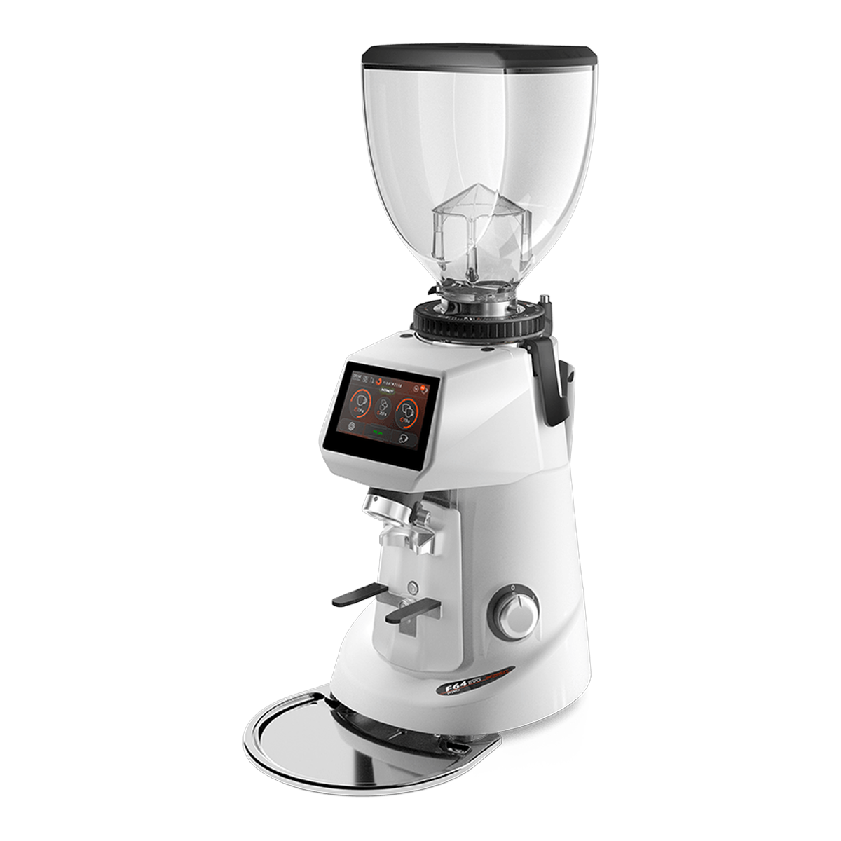 Fiorenzato F64 EVO PRO ADAPT coffee grinder in Arctic White
