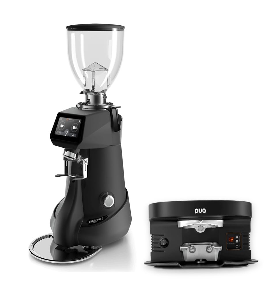 Bundle: Fiorenzato F83 E XGI Pro Grinder & PUQ Press M4
